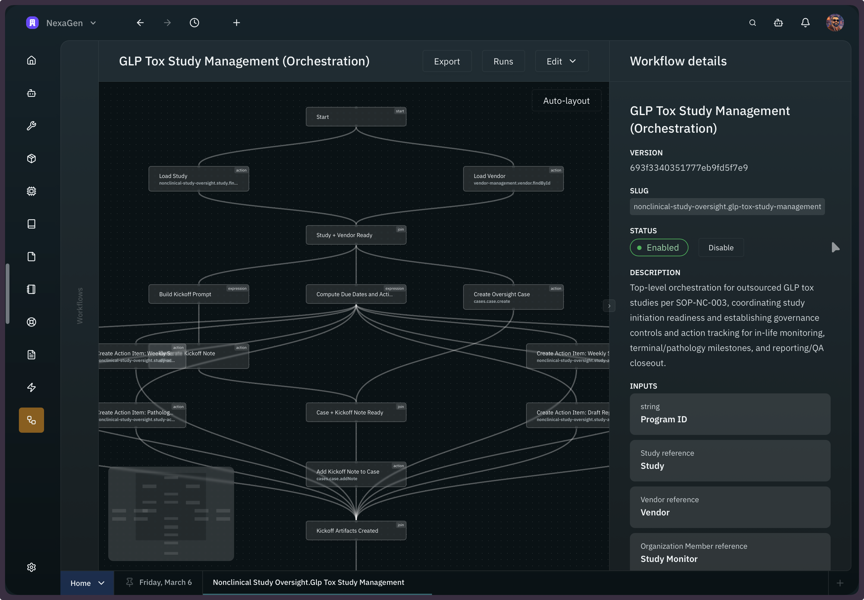Subduction platform interface